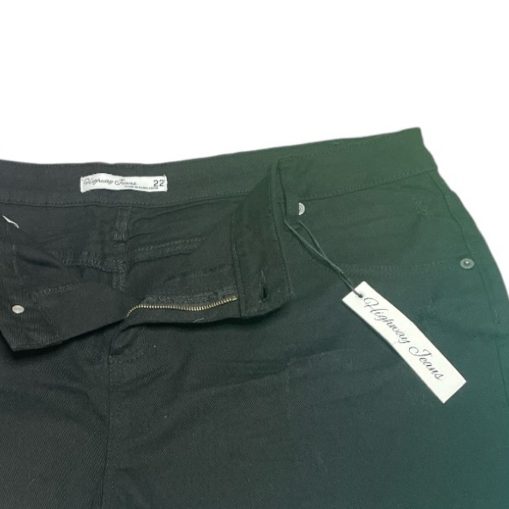 Highway Jeans Black Distressed Shorts Junior Plus 22 - Picture 4 of 4